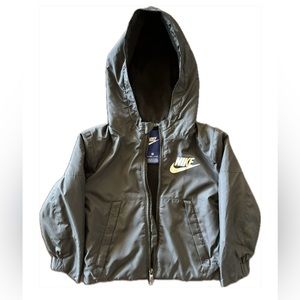 Nike Fleece Lined Coat, Black, 2T